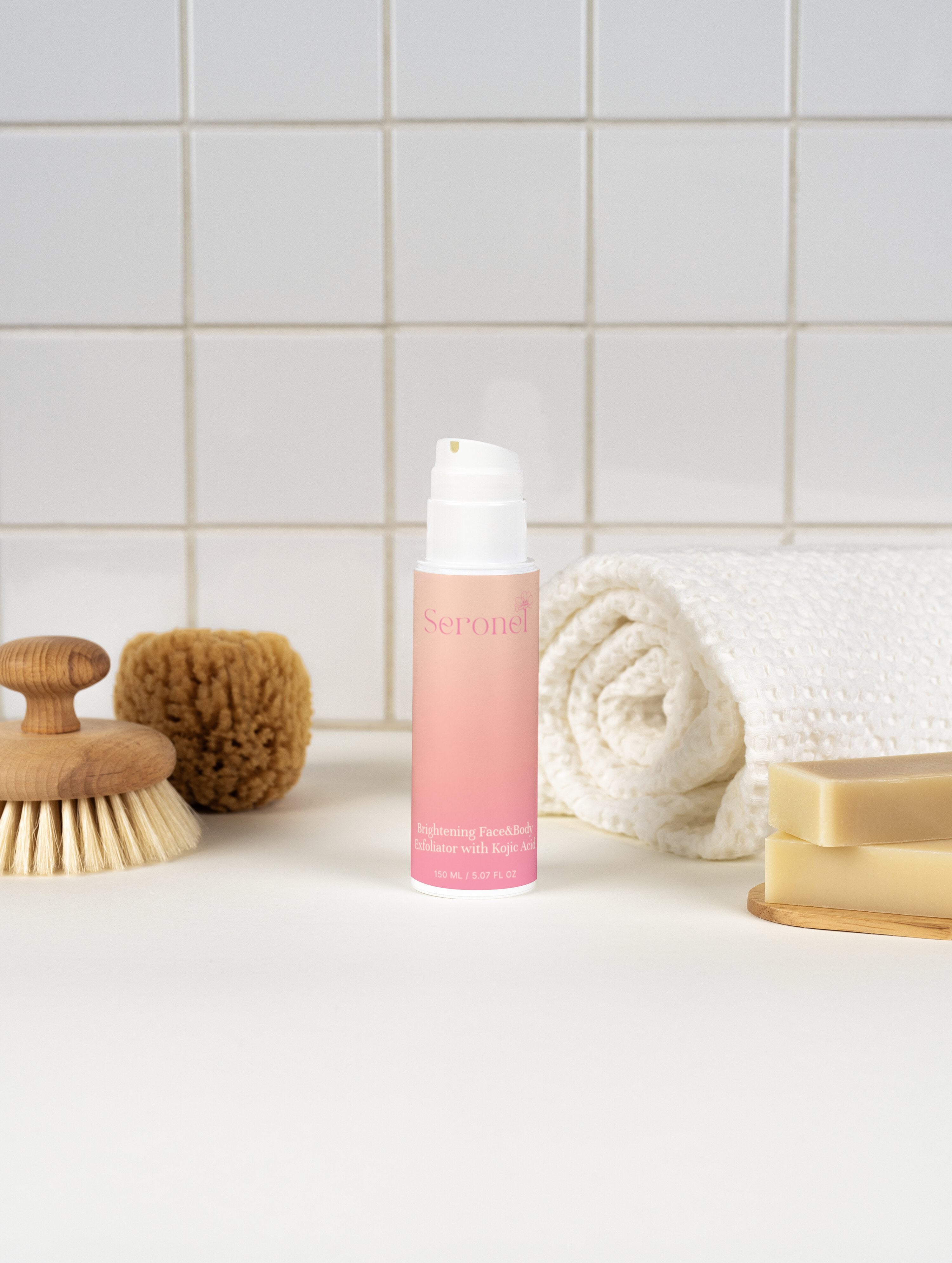 Brightening Face&Body Exfoliator with Kojic Acid