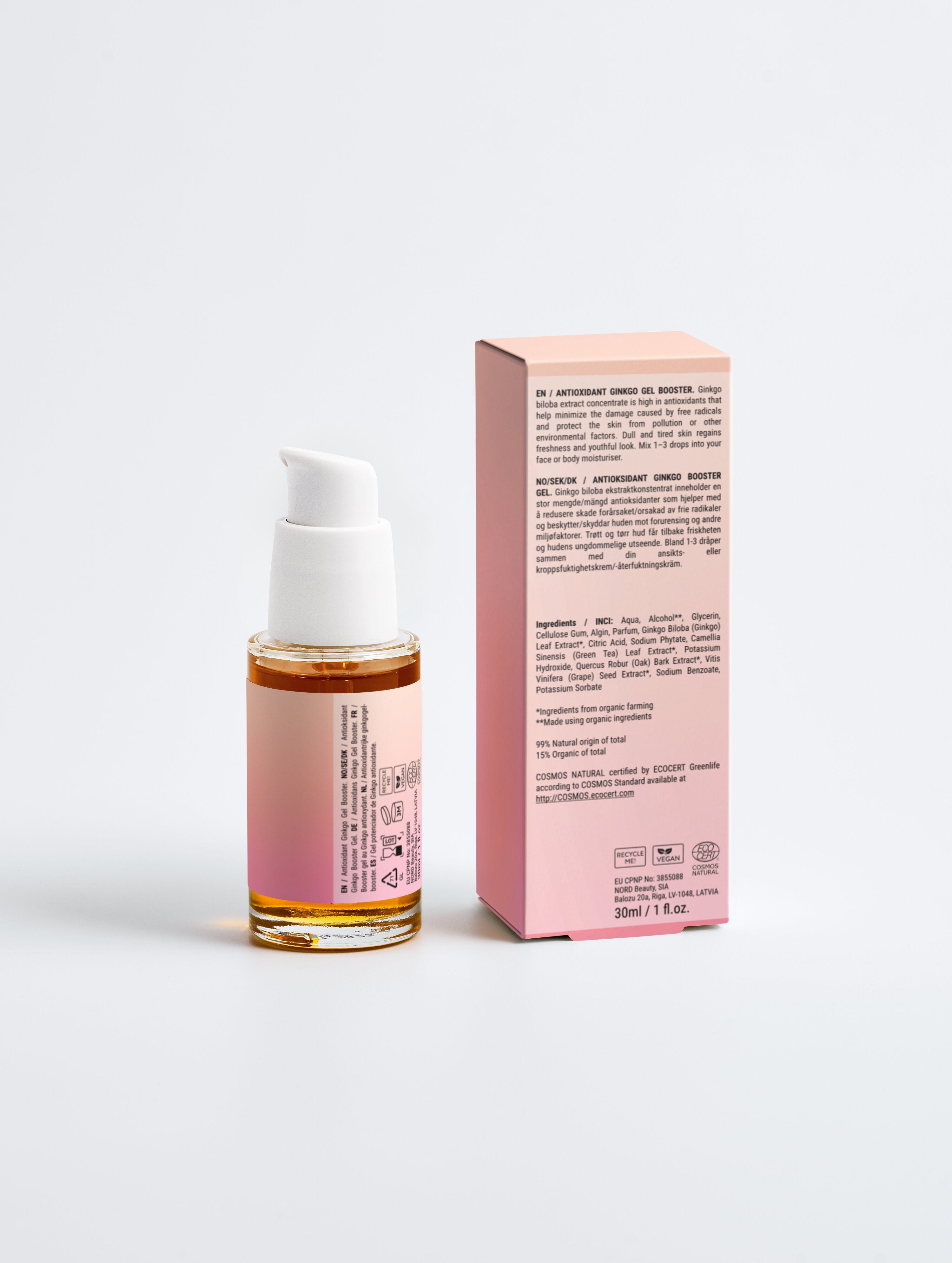 Antioxidant Ginkgo Gel Booster