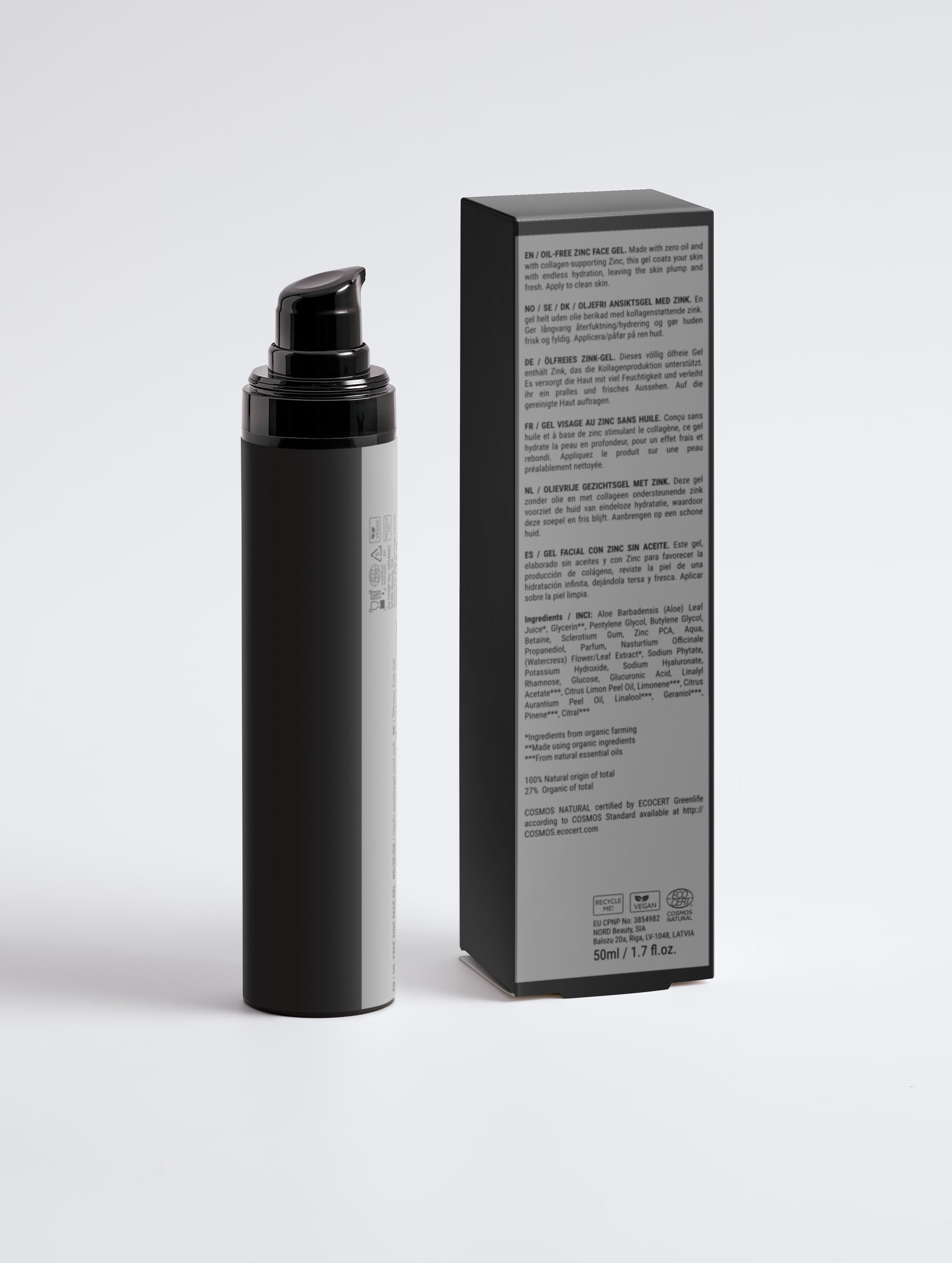 Oil-Free Zinc Face Gel for Men, 50ml