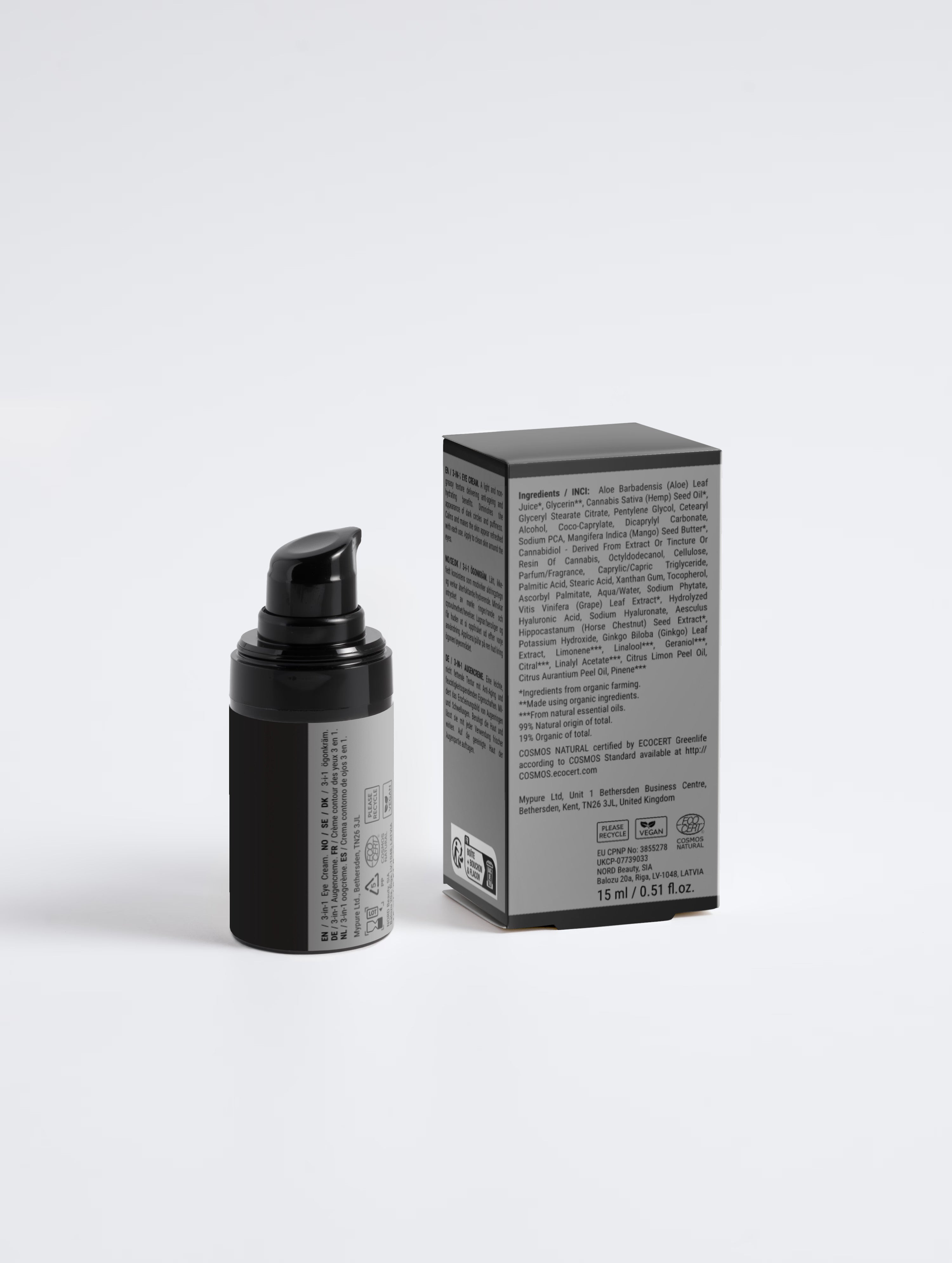 3-in-1 Eye Cream for Men, 15 ml
